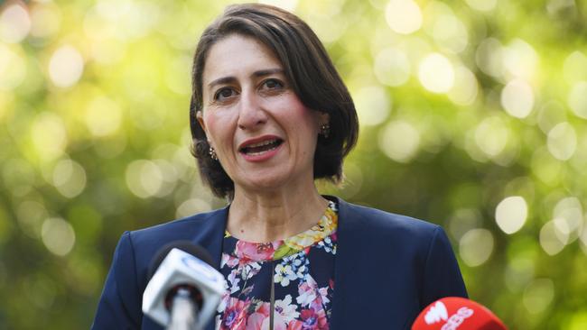 Newly re-elected NSW Premier Gladys Berejiklian in Sydney yesterday. Picture: Tracey Nearmy