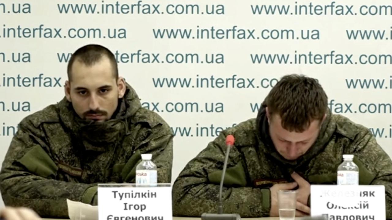 Russian troops captured in Ukraine speak out in a press conference.