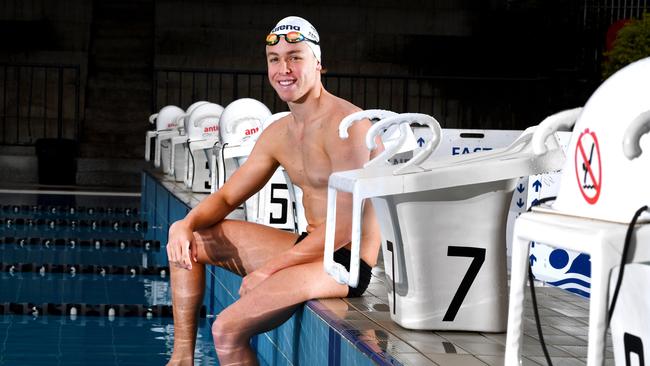 Olympic Swimming Prospect Samuel Shor. Picture, John Gass