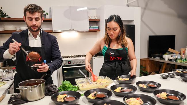 MKR couple Steven Budgen and Frena Yusof broke up just weeks after shooting wrapped. Picture: Supplied