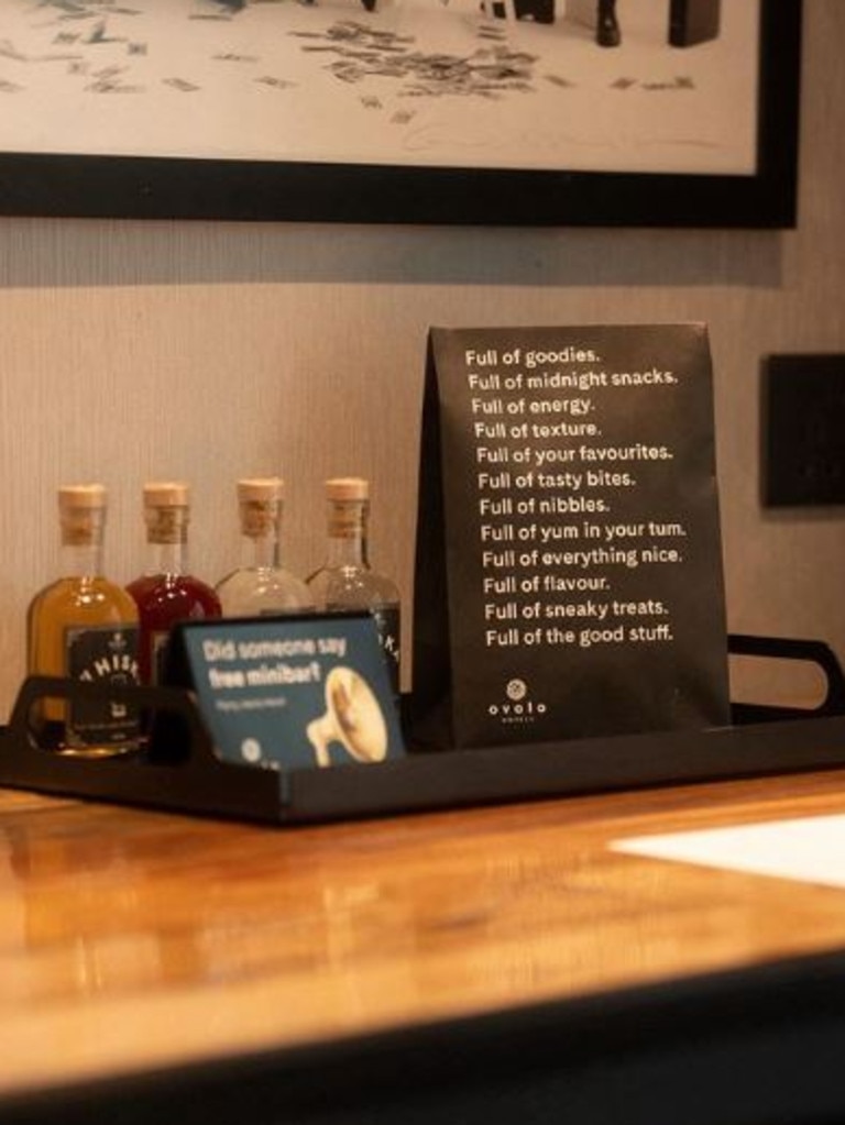 This little sign should be in every hotel room. Yes, the minibar is free.