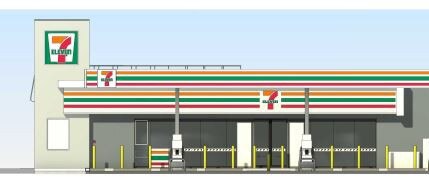 An architectural drawing of the proposed 7-Eleven. Picture: supplied