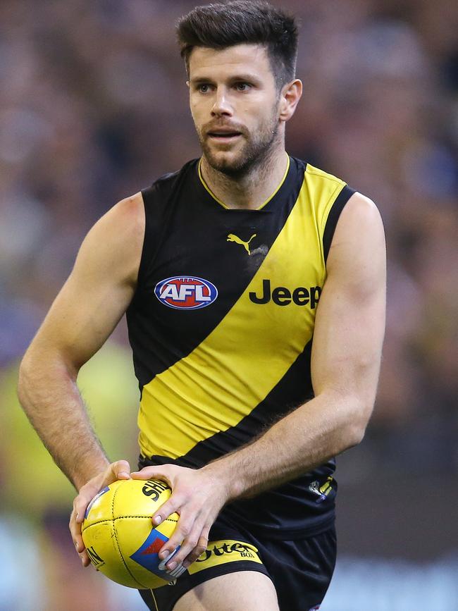 Richmond skipper Trent Cotchin is set to return. Picture: Michael Klein