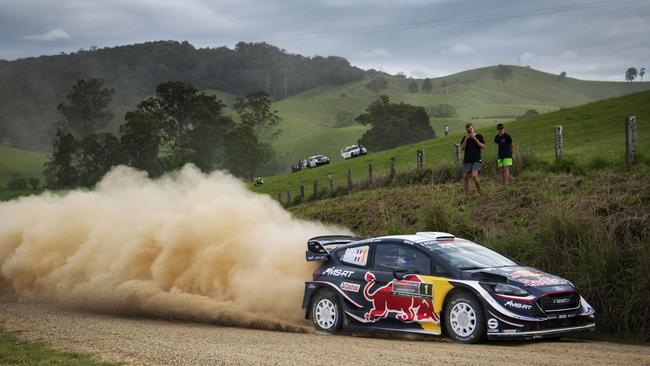 Sebastien Ogier (FRA) performs during FIA World Rally Championship 2018 in Coffs Harbour, Australia on November 17, 2018