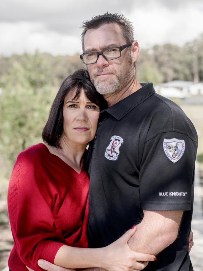 Emma and Dan Wilson at their home. Picture: Loren Toncini