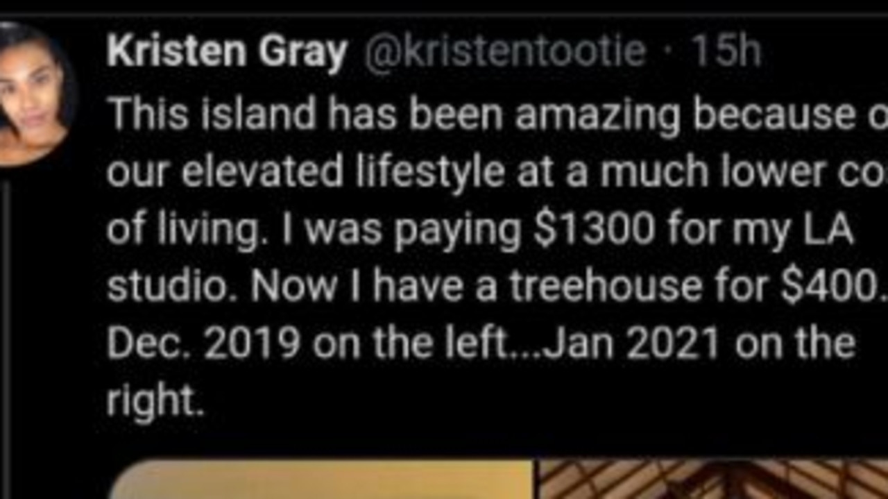An American travel influencer's tweets have led to her being deported from Bali.