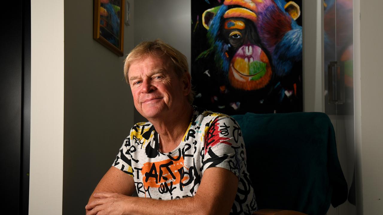 ‘Money in the bank!’ Artist Marc Spurgin, 59, has switched savings account providers. Picture: Tricia Watkinson