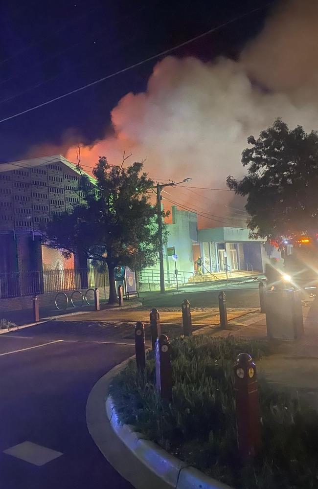 It burst into flames just after 4am December 6. Picture: Supplied