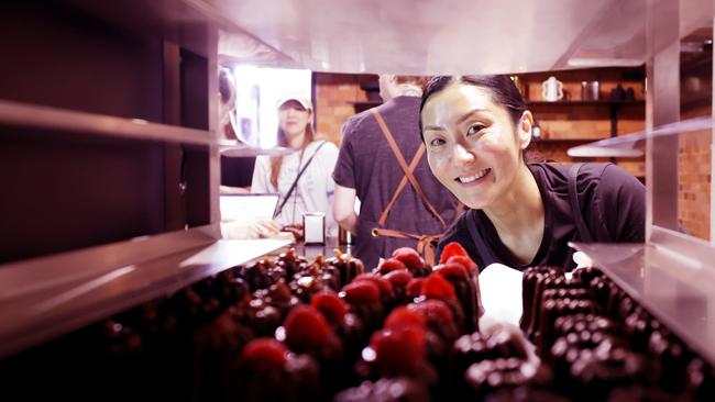 Suzi Unwin, owner of Bella &amp; Tortie, a cult suburban bakery that sells out in just hours. Picture: Steve Pohlner