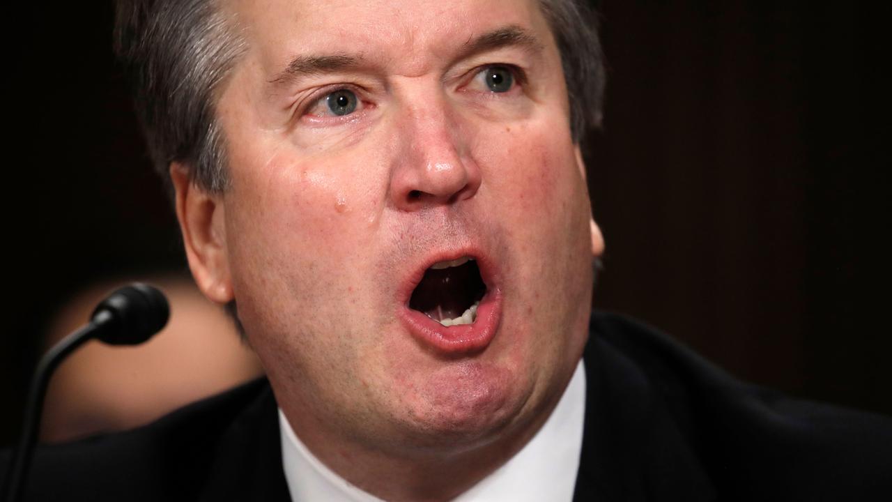 New Supreme Court Justice Brett Kavanaugh, striking a very judicial pose. Picture: Jim Bourg/AFP