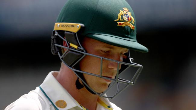 Makeshift Test opener Nathan McSweeney has been dropped from Australia’s squad after three games. Picture: David Gray / AFP