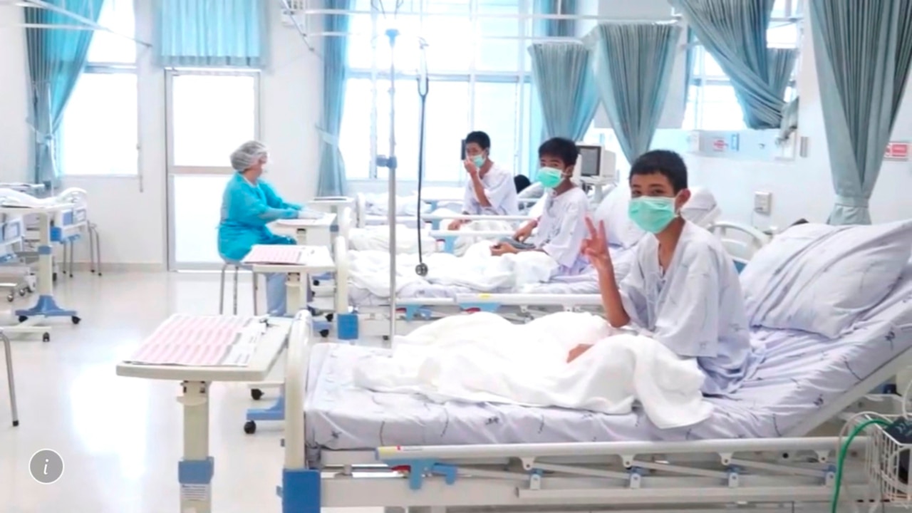 Thai boys recovering in hospital following dramatic cave ordeal