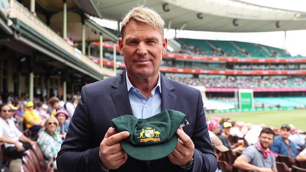 Shane Warne donated his baggy green cap to charity to help raise money for bushfire victims in 2020.