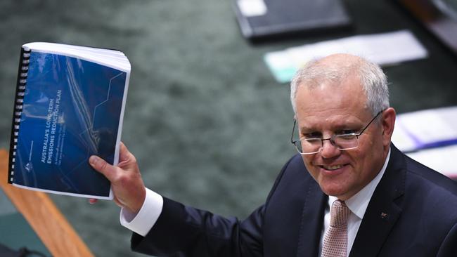 Prime Minister Scott Morrison will present Australia’s climate targets in Scotland. Picture: AAP