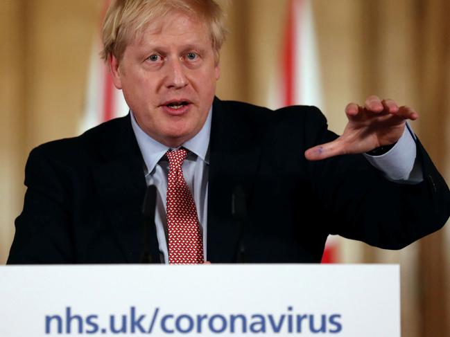 Britain's Prime Minister Boris Johnson warned many people will lose loved ones too early. Picture: AFP