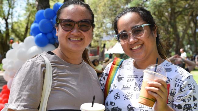Marielle Sanchez and Vanessa Delicano at the Thailand Grand Festival 2024. Picture: Alex Treacy