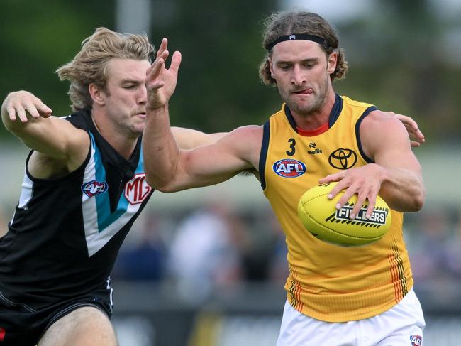 Sam Berry is a strong chance to get his spot back in Adelaide’s midfield. Picture: Mark Brake/Getty Images