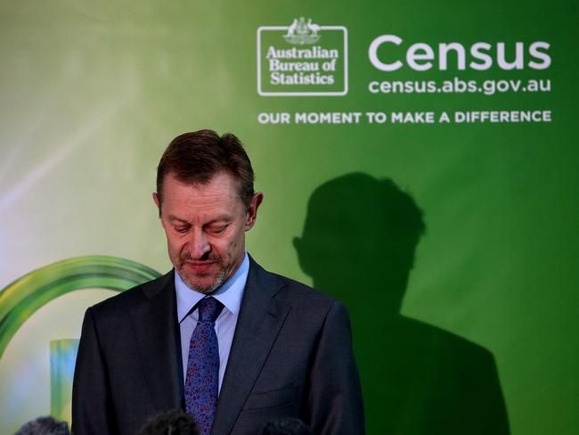 Australian Statistician David Kalisch who has been under pressure after the Census fail. Picture: Kym Smith