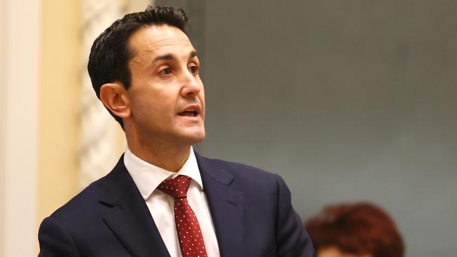 Queensland LNP leader David Crisafulli speaks in parliament on June 15. Picture: Tertius Pickard