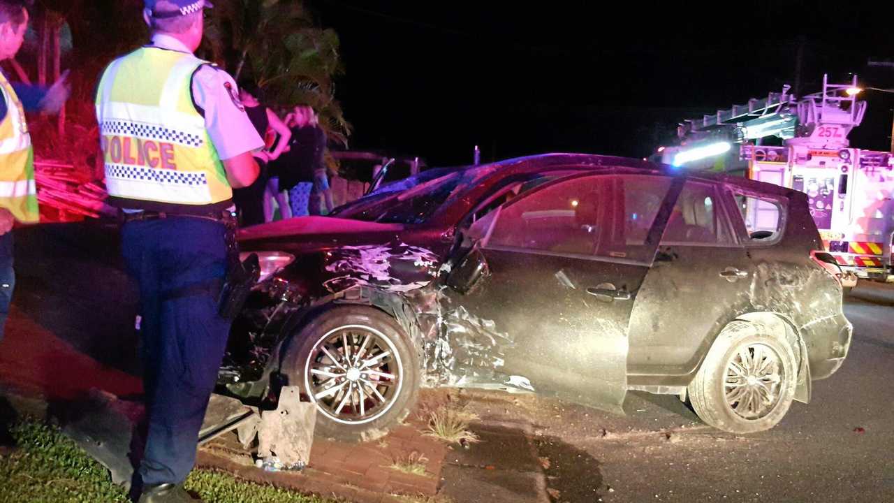 Motor vehicle accident at the intersection of Combine St and Azalea Ave, Coffs Harbour. Picture: Frank Redward