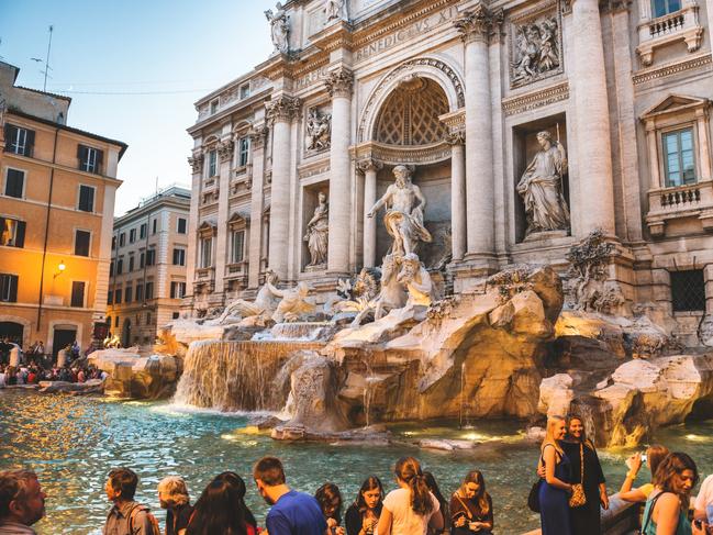 Trevi fountain in Rome full of touristcredit: iStockescape25 april 2021sam neill my travel CV