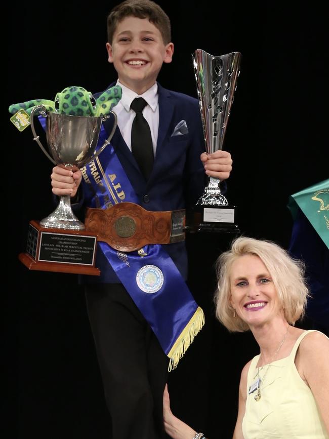 Phoenix Cooper with his coach and former Irish dancing world champion Fiona-Gaye Moore who is coach.