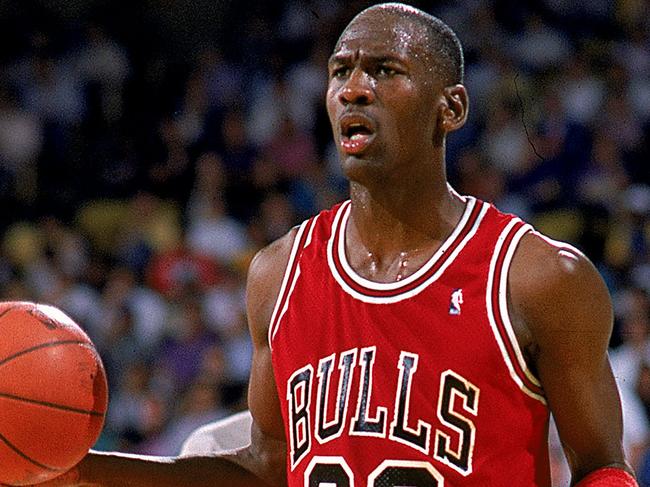 1989: Michael Jordan #23 of the Chicago Bulls with the ball during the game. Mandatory Credit: Mike Powell /Allsport