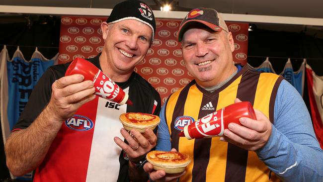 Danny Frawley and Jason Dunstall were a winning team on Bounce for more than a decade. Picture: Julie Kiriacoudis