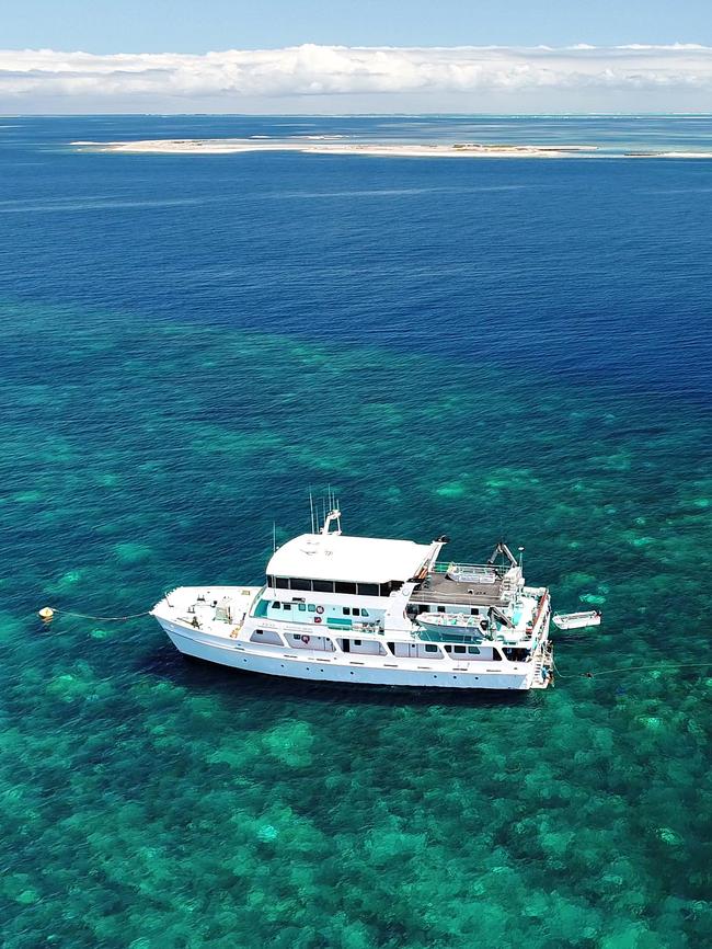 The Eco Abrolhos Cruises vessel.