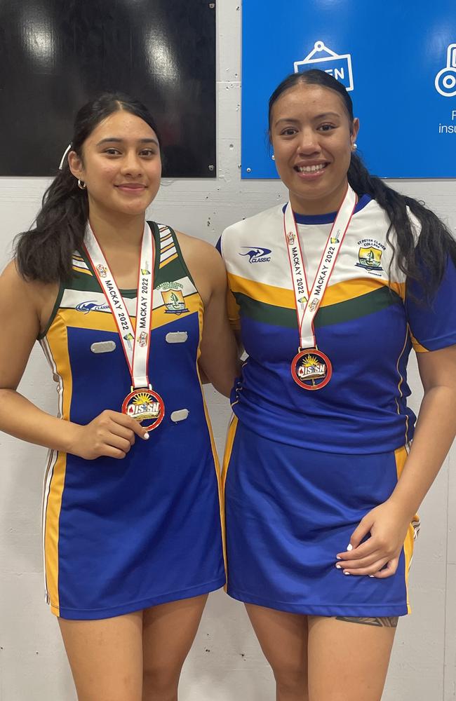 Saupo Toeleiu (left) and Kirsten Lupe-Tanielu (right).