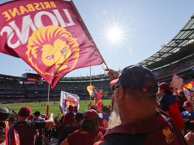 The 2023 AFL Grand Final has 100,024 fans at the MCG. Picture: Jason Edwards