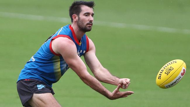 Corey Ellis at Gold Coast training. Picture: Jason O'Brien