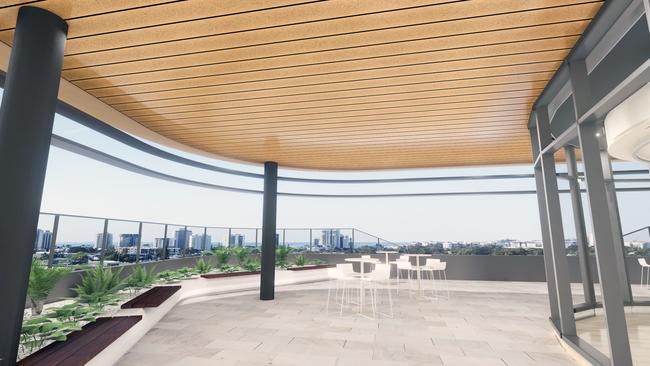 An artist's impression of the balcony at Sunshine Coast Council's city hall venue Altitude Nine, which will be available for hire from October.