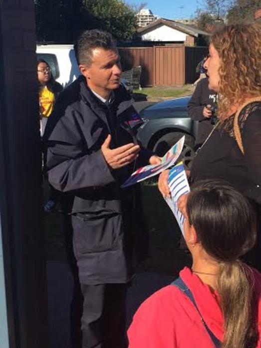 Kingsford Smith MP Matt Thistlethwaite at Maroubra Junction Public Schoool.