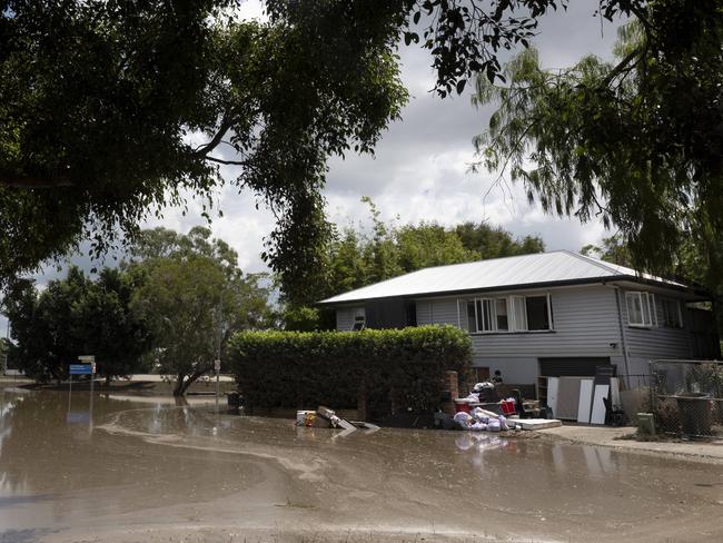 Flooding in Fairfield, Brisbane. Picture: NewsWire / Sarah Marshall