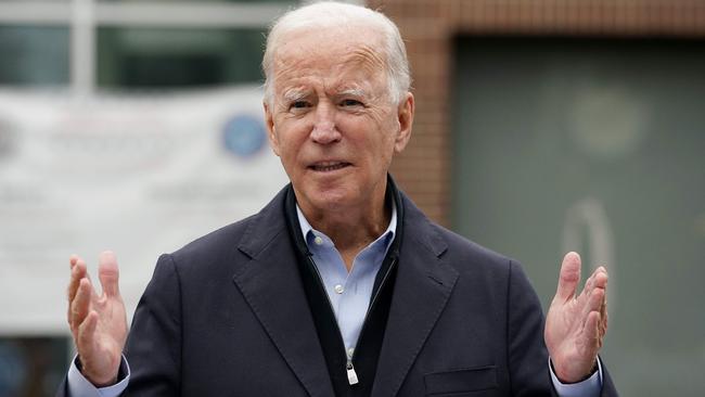 Joe Biden in Chester, Pennsylvania, on Wednesday. Picture: AFP