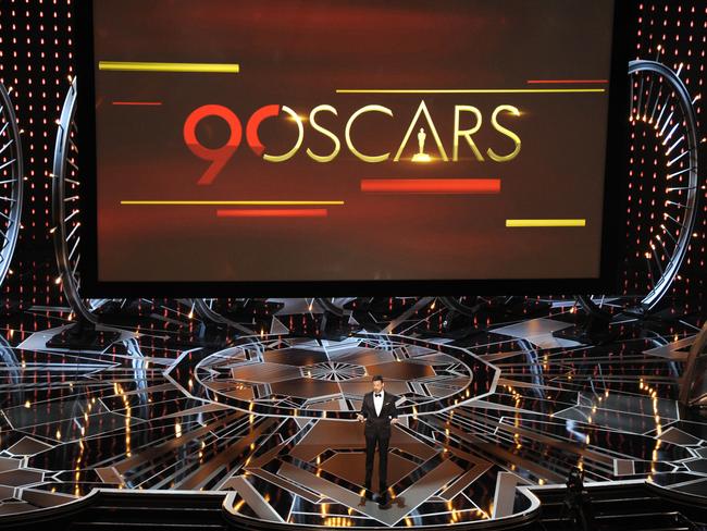 The allegations against Bailey come just weeks after the 90th annual Oscars (hosted by Jimmy Kimmel). Picture: Chris Pizzello/Invision/AP,