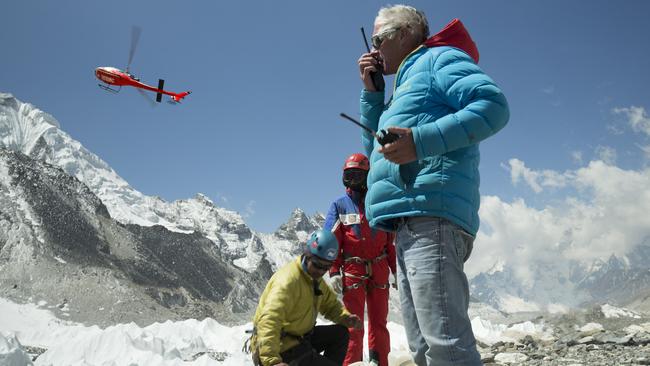 New Zealand mountaineer and Everest expedition tour leader Russell Brice in a scene from Sherpa.