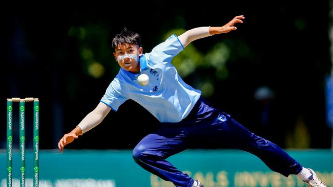 NSW Country captain Hunter Hall helped put on a spin bowling masterclass. Picture: Dylan Burns