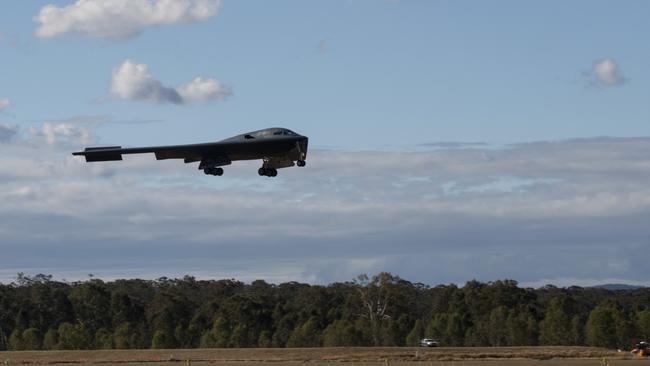 US Air Force B-2 Spirit stealth bombers from the 509th Bomb Wing arrive at RAAF Base Amberley. Picture: Supplied