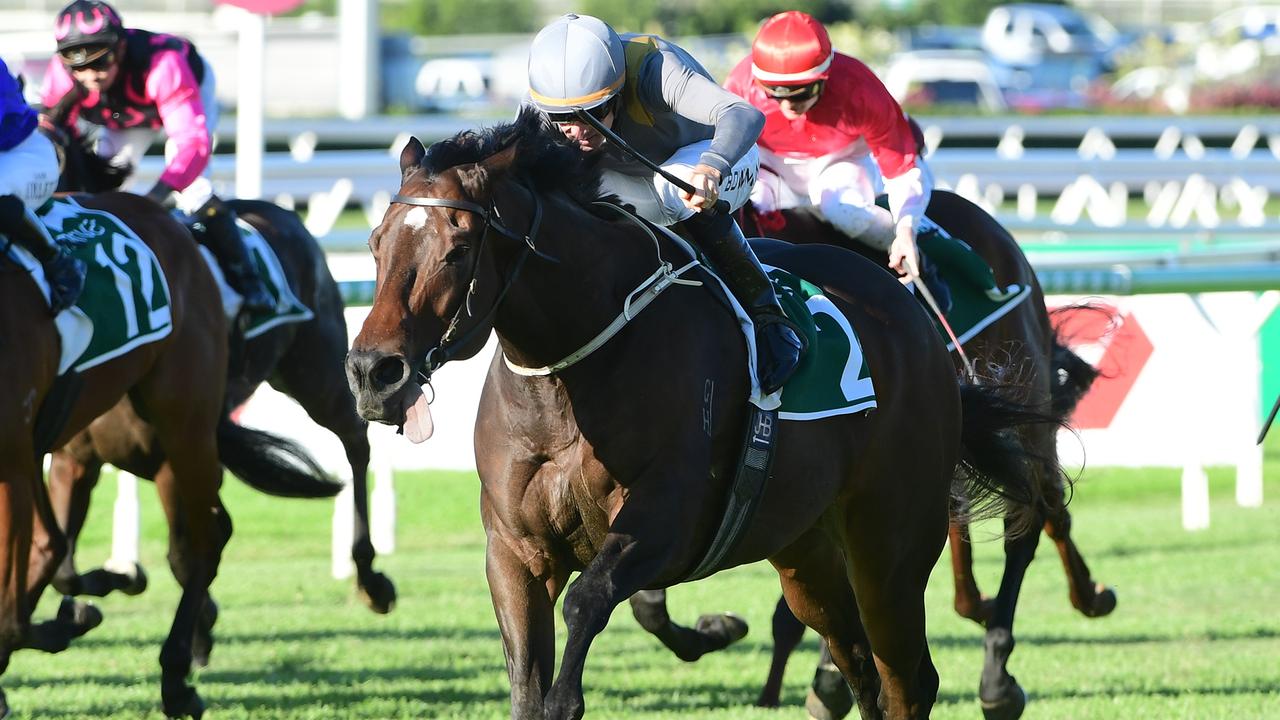 Baller won the Moreton Cup for the second straight year. Picture: Grant Peters-Trackside Photography