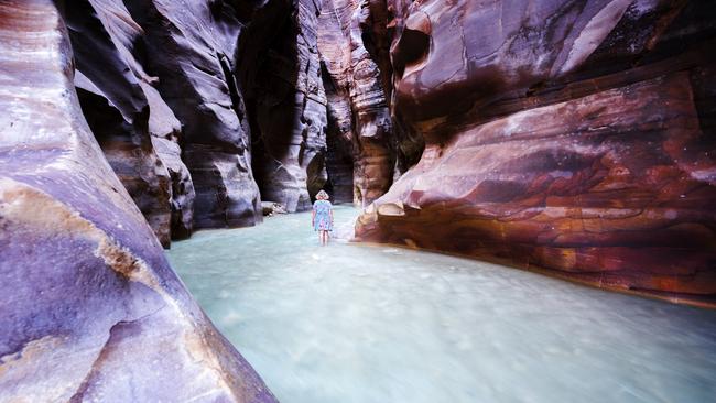 Lauren Bath snapped this amazing photo of Wadi Mujib in Jordan. Picture: @laurenbath