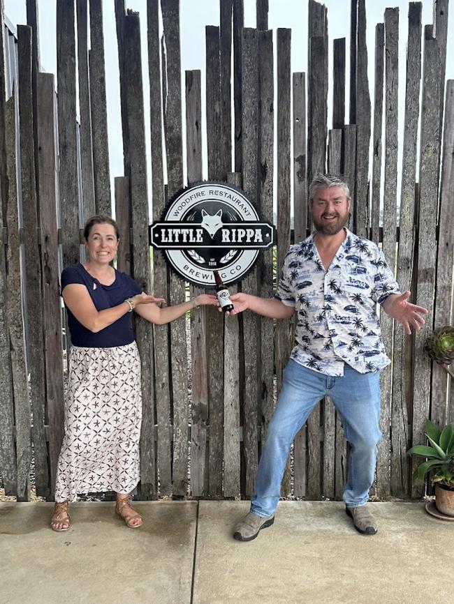 Mount Gambier Power Couple pics Part II:, Taryn and Lachy Mutton run Little Rippa Brewing Co. PICTURE: Supplied.