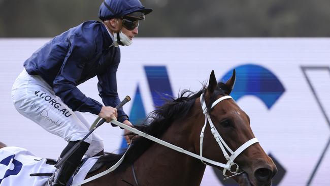 James McDonald (pictured) rides Bella Rouge for trainer Chris Waller. Picture: Getty Images