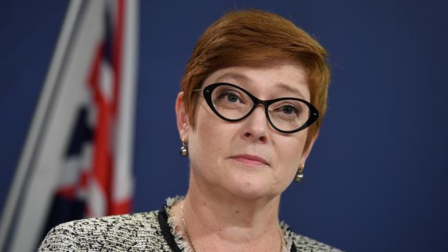 Australian Foreign Minister Marine Payne. Picture: AAP