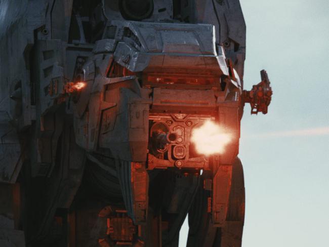 An AT-M6 Walker opens fire. Picture: Star Wars The Last Jedi