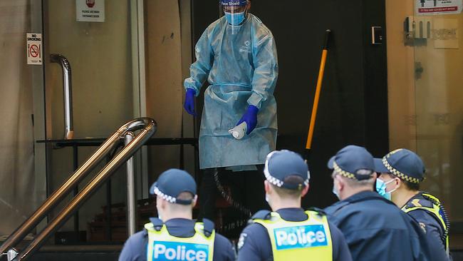 Hotel Grand Chancellor in Lonsdale St. Melbourne was used as a quarantine hotel