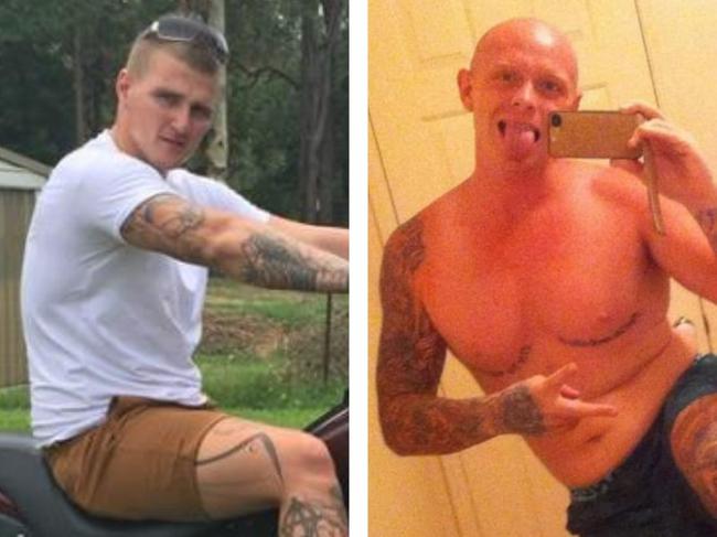 Alleged Rothwell shooters: Dylan Anthony Harvey and Nathan Newcomb (inset on bike).