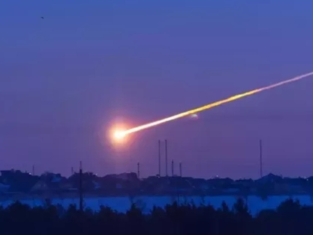 A space junk meteor on re-entry. Picture: Supplied