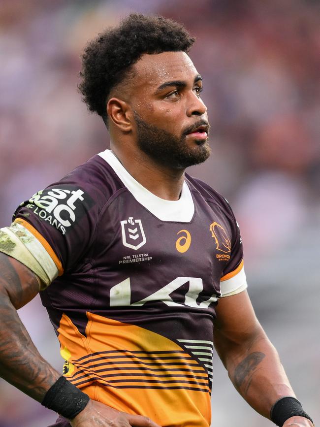 Brisbane Broncos five-eighth Ezra Mam will not return to training untilt he new year. Picture: NRL Images